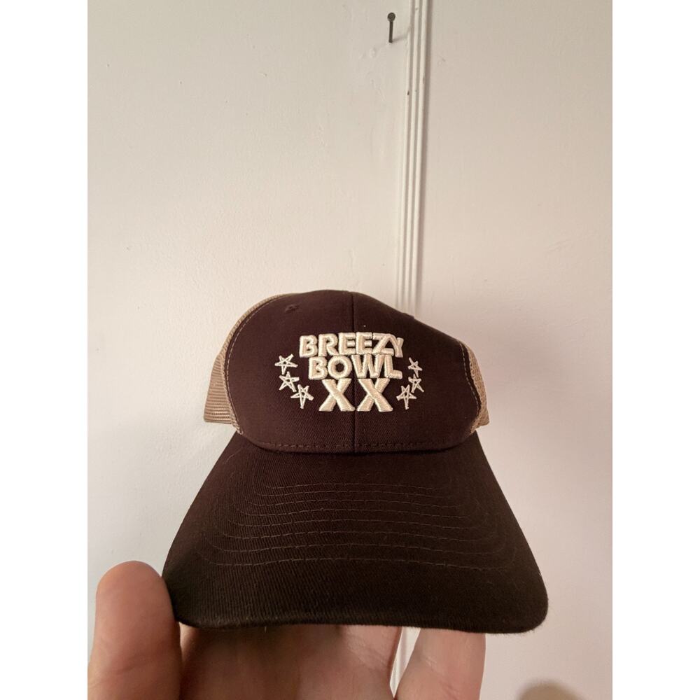 Chris Brown Tour Merch 20 Years Breezy Bowl XX Trucker Hat Snapback Cap Brown - Picture 6 of 7